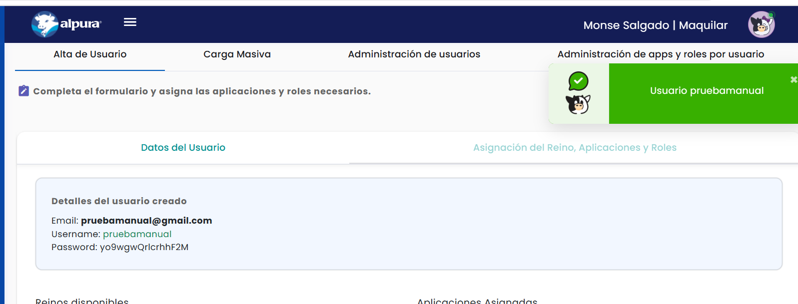 Pantalla de Login