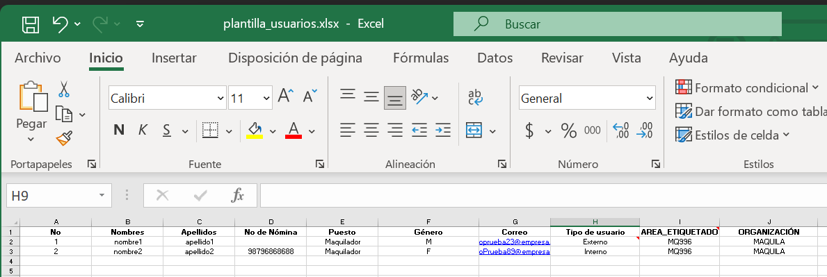 Pantalla de Login