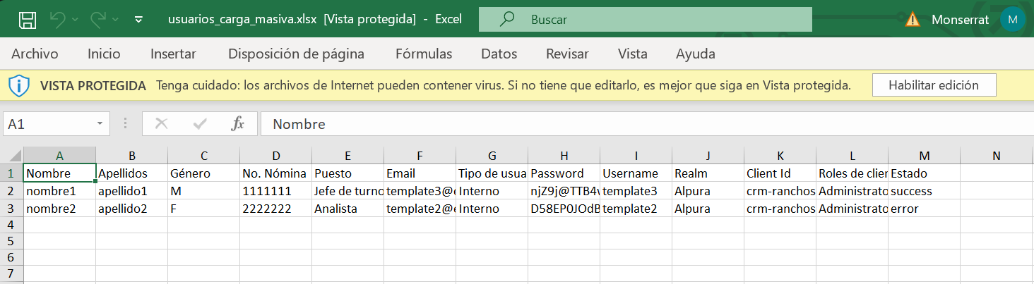 Pantalla de Login