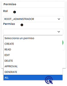 Formulario de Crear Permiso